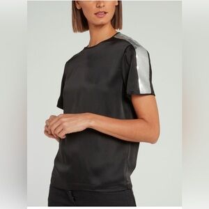David Koma Black and Silver Women's Top